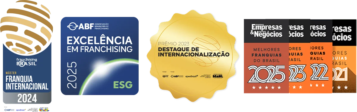 Selos de excelência em franquia